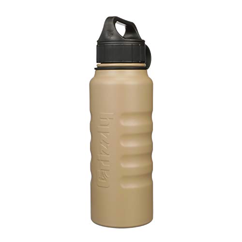 32 oz Grizzly Grip Water Bottle | Vacuum Insulated | Stainless Steel with Insulated Lid | For Gym Women Men Beach Camping Hiking Fishing Hunting Sports | October Marsh