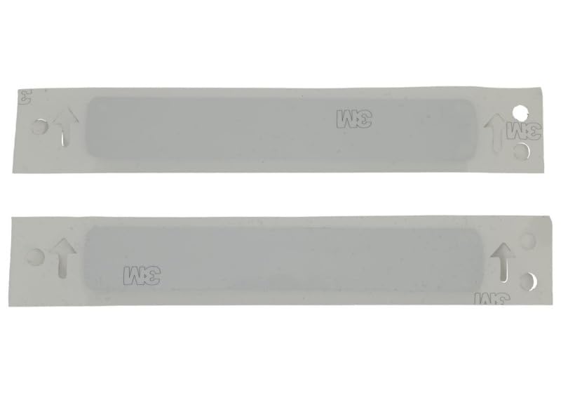 EcoBoost Ford Racing Black/Silver Emblem 3-1/2in x 9/16in - Set of 2