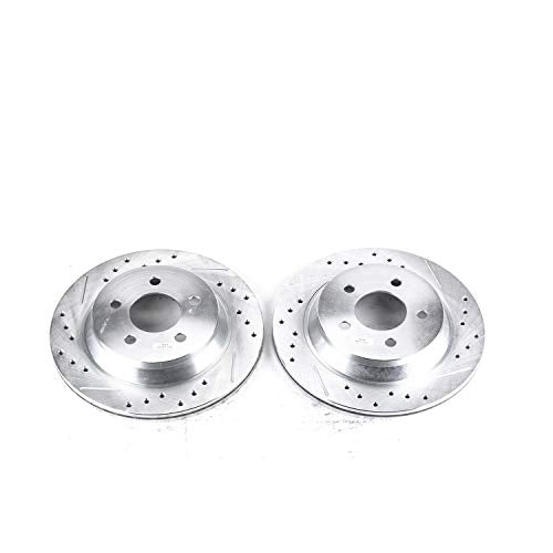 Power Stop Rear AR8146XPR Drilled & Slotted Rotor Pair For Ford Mustang 1994-2001, Ford Mustang 2003-2004 [Model Specific]