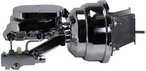 Compact-10 Series Leed Brakes 8 Inch Dual Power Booster Kit With Disc/Disc Valve Chrome