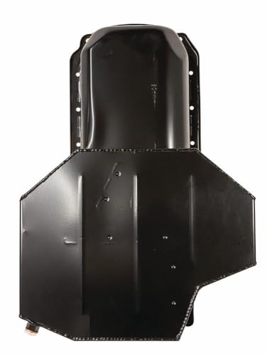 Moroso Small Block Chevy 21328 Circle Track Oil Pan, Wet Sump, Fits 2 Piece Rear Seal Blocks, 6.5" Depth