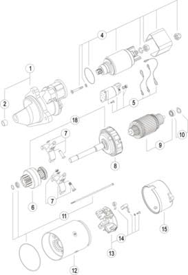 Starter Mahle - MS43