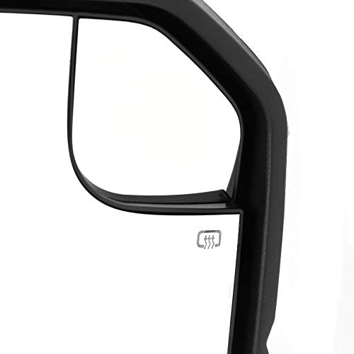 Power Spec-D Tuning Heated+LED Signal Black Right Passenger Side Mirror Compatible with 2015-2020 Ford F150