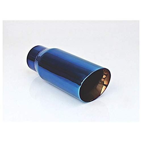 Dt-24113au Different Trends Color Burned Double Wall Closed Outer Casing Blue Exhaust Tip 2.25in Id/3in Od
