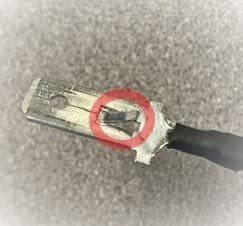 Holley RBEC120 Retrobright Unterminated Male Electrical Connector - 3 Pin