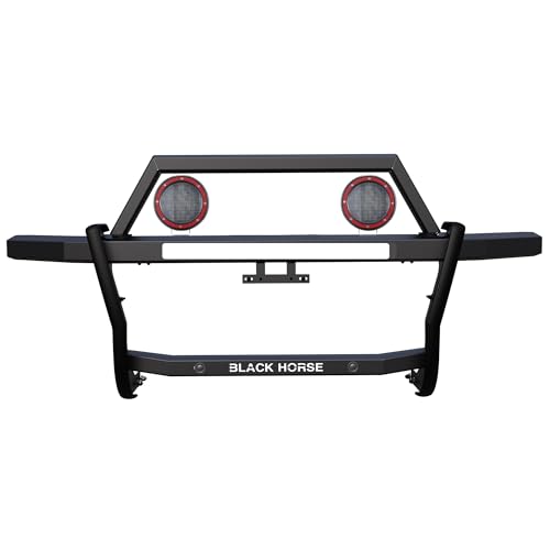 Rambler Black Horse Grille Guard Kit Modular Black Compatible with 2019-2023 Ram 1500-RAG1R02-PLFR