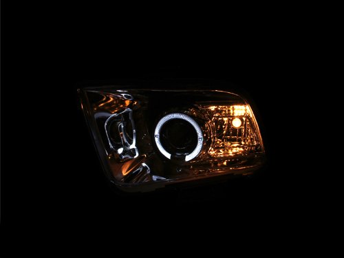 Chrome Clear AnzoUSA Projector Halo Headlight for Ford Mustang - (Sold in Pairs)