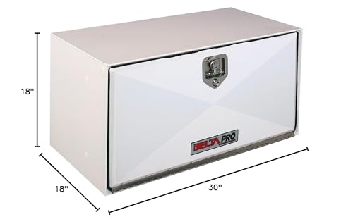 18" Tall Delta Pro 1-005000 White x 18" Deep 30" Long Steel Underbed Truck Box