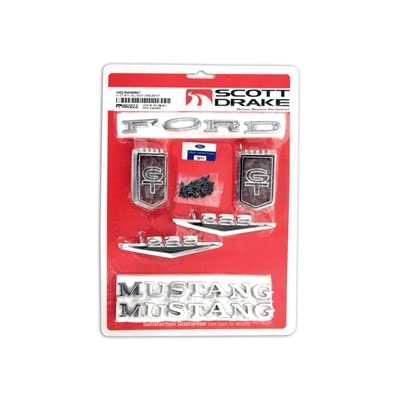 C5ZZ-65402828GT Scott Drake Emblem Kit GT All Bodystyles V8