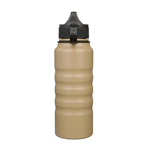 32 oz Grizzly Grip Water Bottle | Vacuum Insulated | Stainless Steel with Insulated Lid | For Gym Women Men Beach Camping Hiking Fishing Hunting Sports | October Marsh