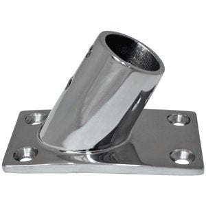60 Deg Whitecap 316 Stainless Steel Rectangular Base 1''