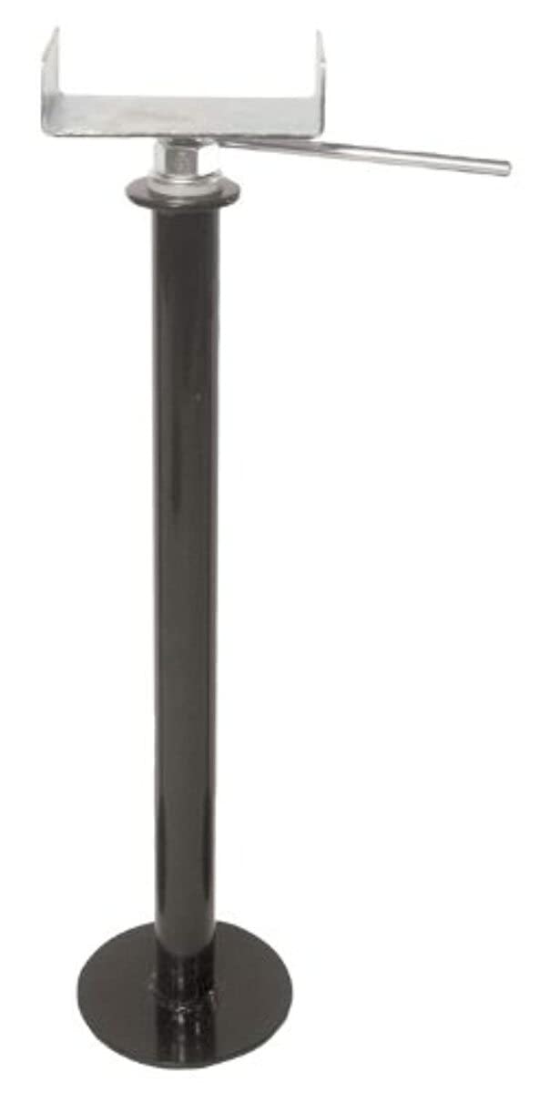 Husky 81080 Towing Slide Out Stabilizer - Manual Adjustable Steel Stands 20-3/4 to 38-9/32 Inch Height Powder Coated Black Set of 2