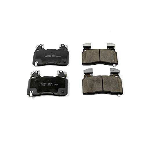 Power Stop Z16 Evolution 16-1474A Front Ceramic Brake Pads For Cadilac CT6 CTS ELR | Chevy Camaro Corvette SS | Tesla S, X [Application Specific]