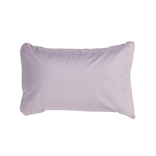KLYMIT Camping Pillow Drift | Lightweight, Travel Head Rest for Sleep Filled with Shredded Memory Foam, Reversible Outer Cover for Extended Use, Regular Size — Orchid