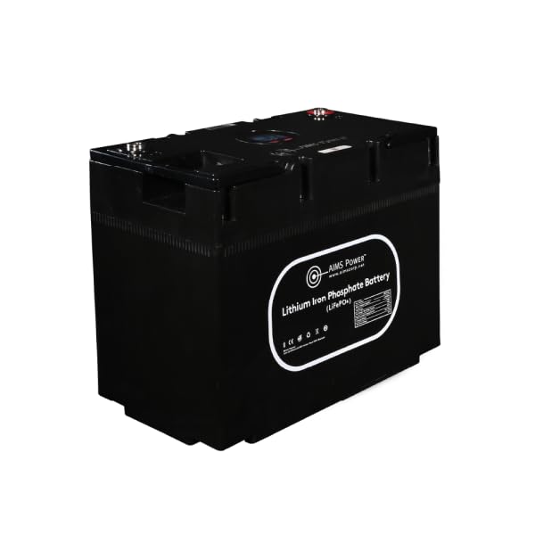 AIMS Power 135Ah Lithium Battery with Wake Up, Heater & BT Monitoring 12V LiFePO4