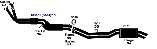 Exhaust Muffler AP Exhaust Products 7871