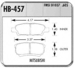 HPS Performance Street Brake Pads Hawk Performance HB457F.605