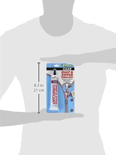 STAR BRITE Lubricant Snap & Zipper - Clear, Non-staining for Clothes, Jeep Tops, Wetsuits, Dive Suits, Gear Bags, Coolers, Biminis, Cushion Covers & More 1.75 OZ (089102)