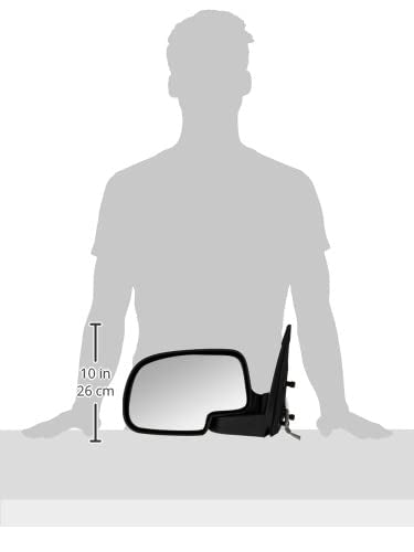 Fit System Driver Side Mirror for Yukon, Escalade, Silverado, Sierra, Suburban, Tahoe, Denali/XL, Silverado/Sierra Classic, blk/PTM Cover, Arrow Signal, Heated Power, Black
