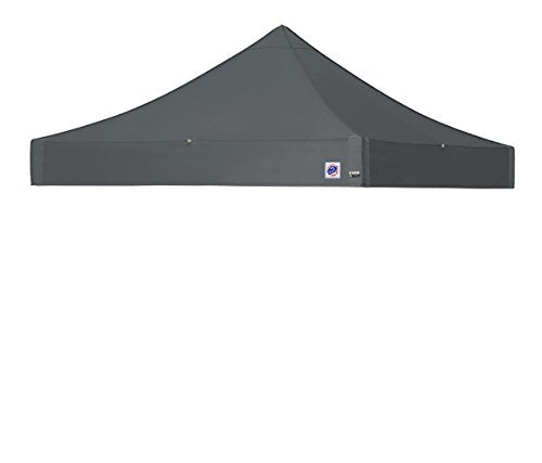 E-Z UP Instant Shelter Eclipse Canopy, 10' x 10', White Steel Frame and Professional Grade Gray Top