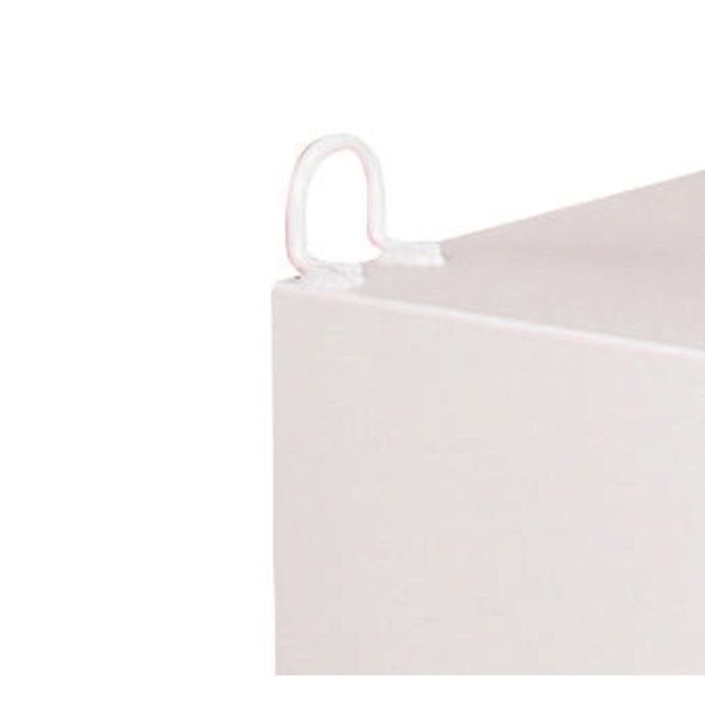 100 Gallon Delta Crescent JOBOX L-Shaped White Steel Liquid Transfer Tank for Trucks - 480000
