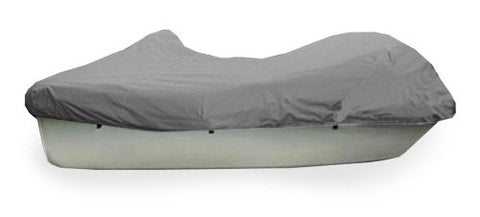 Taylor Made Products Semi-Custom Trailerite Boat Cover for Paddle Boats (Up to 7'8" Center Line Length / 65" Beam (5 Seater), Gray Coated Poly)