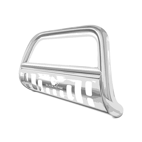Bull Bar Black Horse Skid Plate Stainless Steel Compatible with 2023-2024 Kia Sorento-CBS-B7602SP