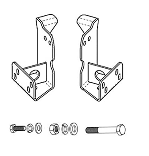 Go Rhino RC4 Bull Bar or RC3 Skid Plate Mounting Bracket Kit | Mild Steel, Textured Black | 561460TK | Fits 2015 - 2020 Chevrolet Colorado & GMC Canyon (Excludes ZR2 & Denali Models)