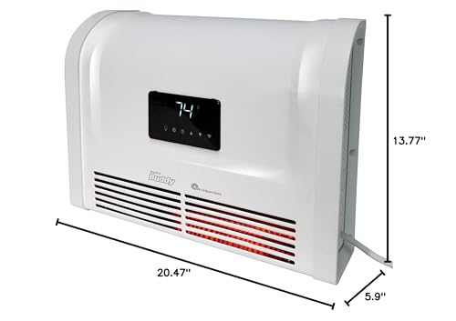 1500W Mr. Heater Wall Mount Smart Home Electric Heater, White, Medium