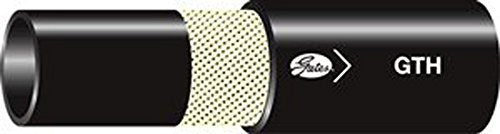 Gates Synthetic Rubber 5GTHXCTN, GTH Hydraulic High-Temperature 1-Fiber Braid Hose, SAE 100R6, Maximum Pressure: 400, -40 degrees F to 275 degrees F Temperature Range, 650' Length