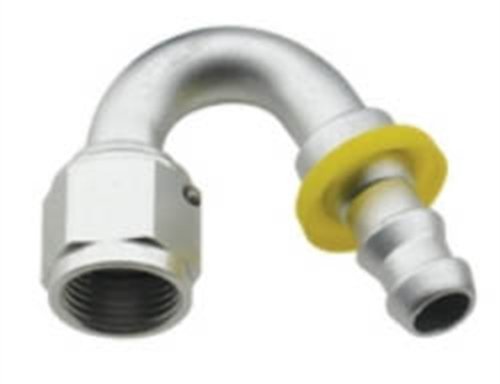 Clear -10AN Push-Lite End 150 Degree Fragola