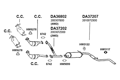 HW9099 Ansa - Exhaust Pipe Flange Gasket
