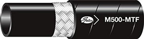 Gates Synthetic Rubber 6M500-MTFXREEL Hydraulic Wire Braid Hose, MegaTuff, 330' Length, 0.375" ID, 500 Working PSI, 40°F to +212°F Temperature Range
