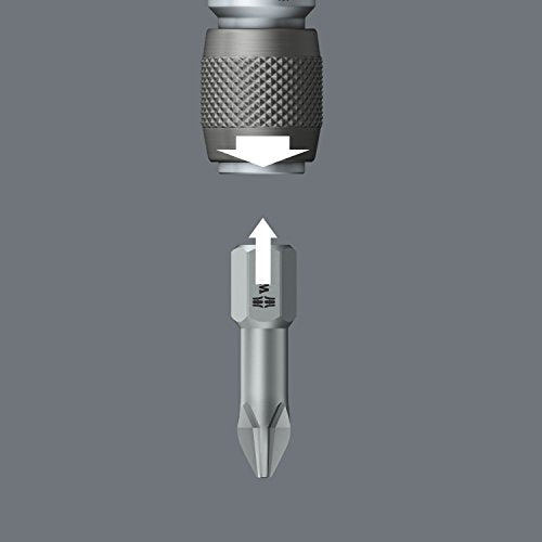 Wera - 784 A Quick-Release Chuck 5042750001 Female Square, Adaptor 1/4" x 1/4" Drive
