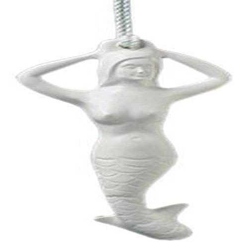 Mermaid Fender Taylor Made 5" x 22" for Boats, Flexible Vinyl Construction, Easy Inflate Rubber Football Valve, Protection from Docking Damage, White - 34444