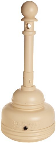Beige Eagle Polyethylene Cigarette Receptacle