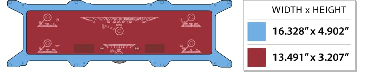 Dakota Digital HDX-67F-PU-S Analog Gauge System Compatible with 1967-72 Ford Pickup Truck Silver Alloy