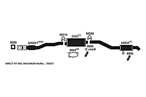 Exhaust Muffler AP Exhaust Products 700337