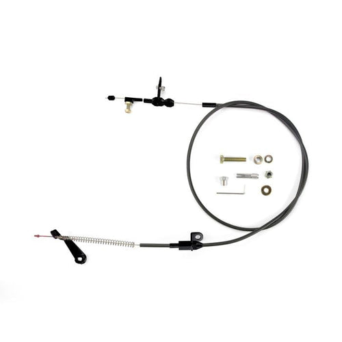 Ford Aod Kickdown Cable Kit Lokar Performance Products Black Housing And Fittings XKD-2AODU