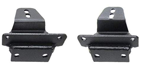 Dominator Xtreme D1 / D2 / D6 / DS / DSS / DT Brackets Go Rhino | Mild Steel, Textured Black | D64505TK | Fits 2007 - 2018 Jeep Wrangler JKU, 4-Door