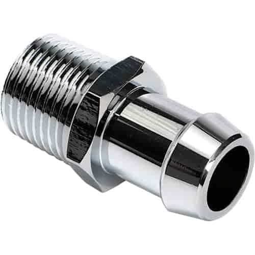 CHROMED ALUMINUM TRANS-DAPT PERFORMANCE WATER PUMP HOSE FITTING (9523)