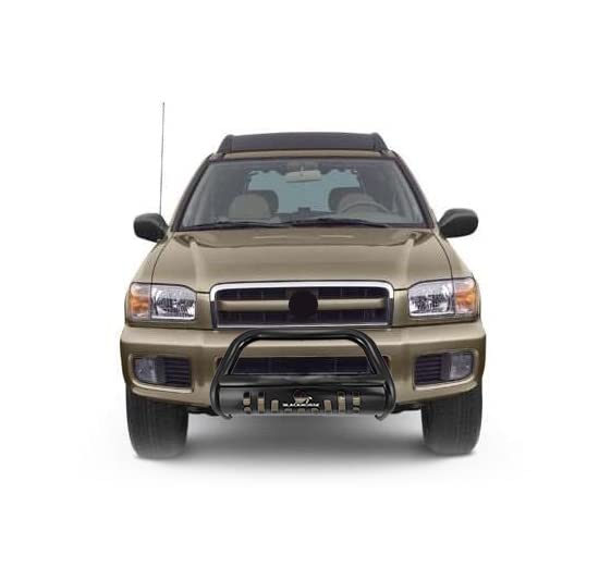 Bull Bar Black Horse Skid Plate Compatible with 1999-2003 Infiniti QX4|1996-2004 Nissan Pathfinder-BB110009A-SP