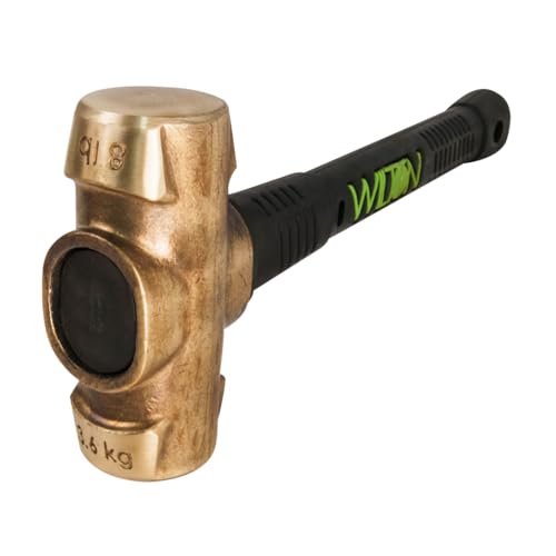 B.A.S.H Wilton 16" Brass Sledge Hammer, 8 Lb Head (90816)