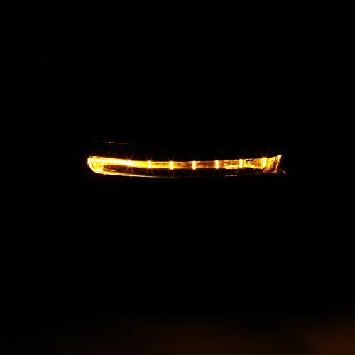 Left Side Mirror- SPEC-D TUNING RMV-CV16HP7-B-MP-L 7 Wires, Power+Lamp+Heated Glossy Black 16-18 Honda Civic