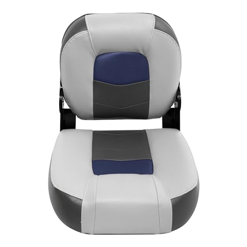 Pro-Angler Series Wise 14" Center Seat Marble Grey/Blueberry/Charcoal