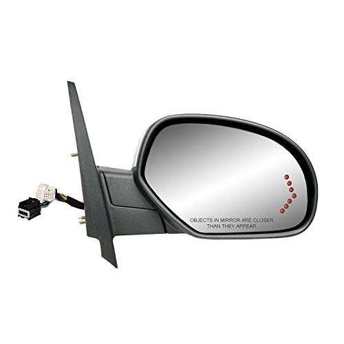 Mirror Passenger Side for Avalanche, Silverado/Sierra 1500, 2500, 3500, Suburban, Tahoe, Yukon/Denali/XL, Silverado/Sierra Hybrid, Arrow Signal, Curb Assist, Pwr Fold, Heated Pwr