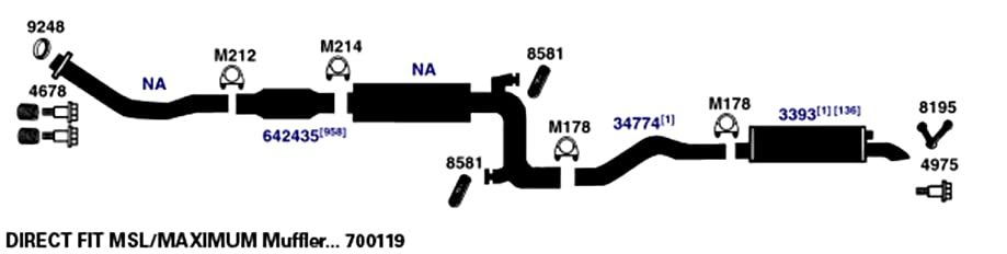 Exhaust Tail Pipe AP Exhaust Products 34774