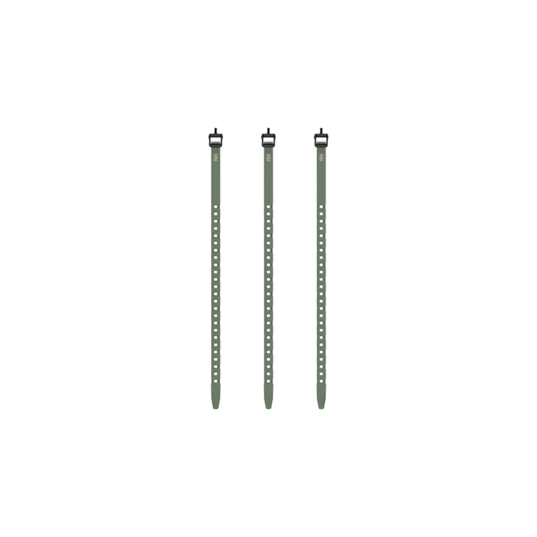 QuickStraps HALF RACK 18 inch (3 PK) - Versatile Straps for Securing Hunting Gear, Hang Trail Cameras, Secure Gear to ATVs, Motorbikes, and More, Green