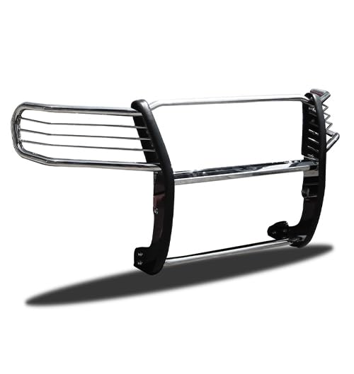 Bumper Guard Black Horse Grille brush Modular Stainless Steel Compatible with 2008-2022 Toyota Sequoia|2007-2021 Toyota Tundra-17A098900MSS