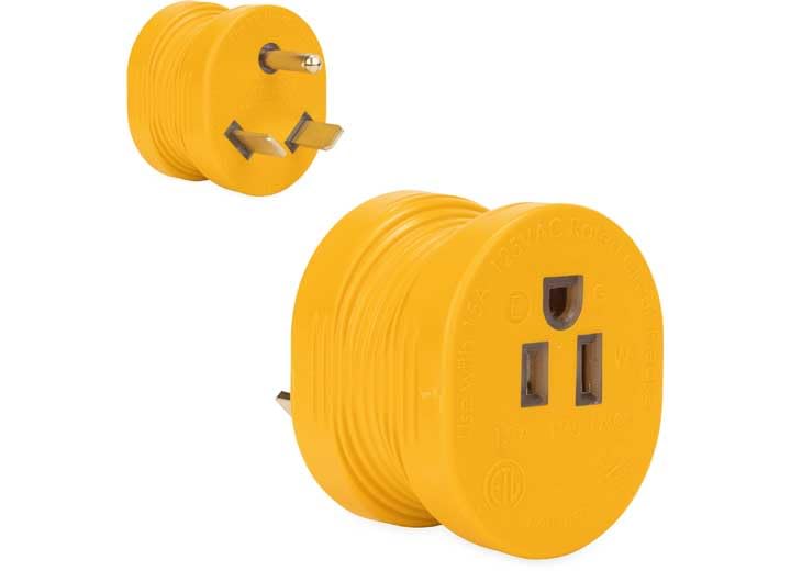 30 Amp Male/15 Amp Female Adapter Camco 55232 with Indicator Light